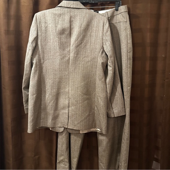 NWT Banana Republic Lido Sculpted Italian Wool Blazer and Pants Plaid sz 16 - Picture 13 of 16